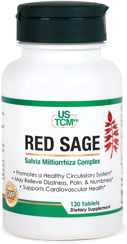 Red Sage Salvia Miltiorrhiza Complex Tablet 120 Tablets – Image 1