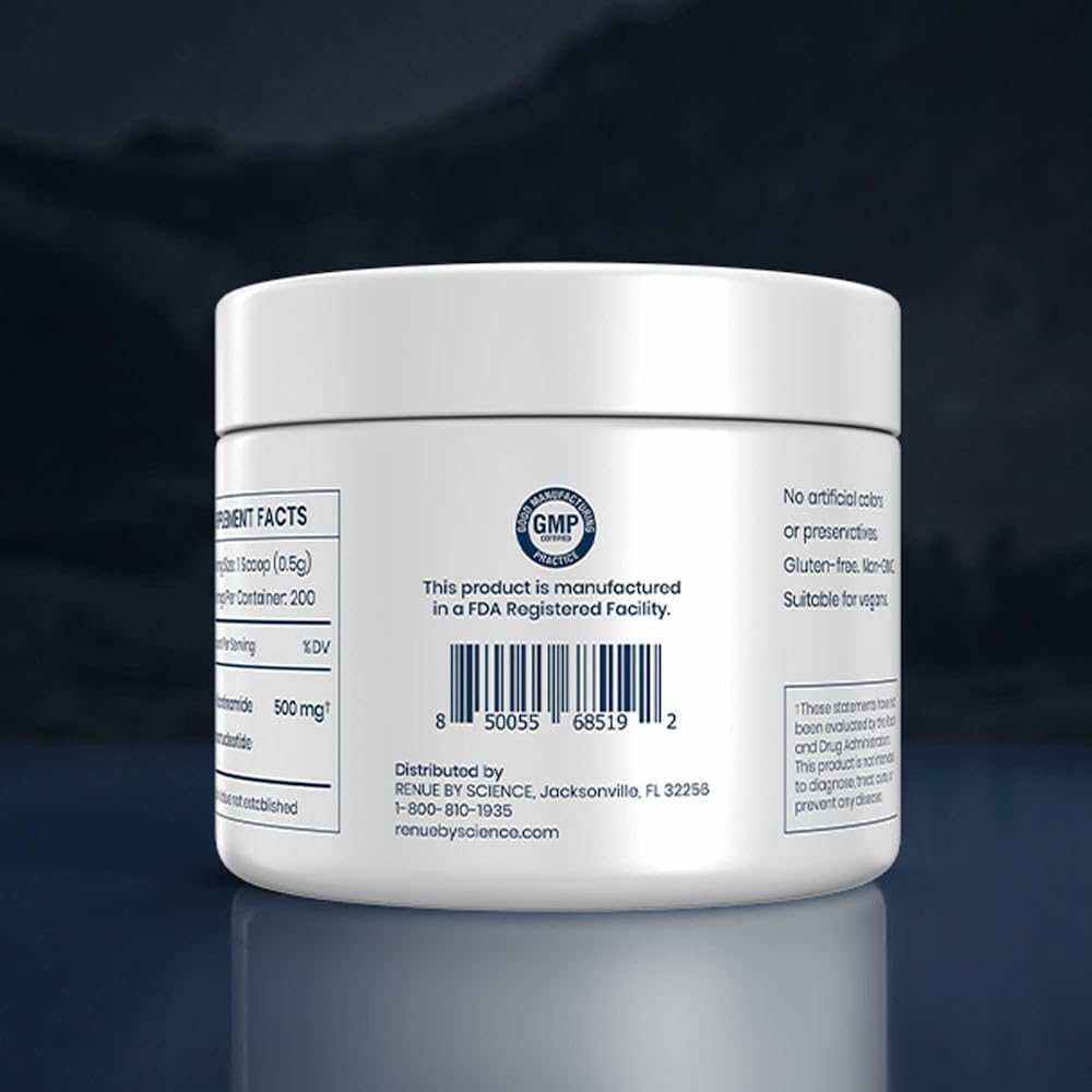 Renue By Science NMN en Polvo 100g – Mononucleótido de Nicotinamida Puro