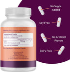 BESTVITE GABA 750mg por Cápsula - 240 Cápsulas Vegetarianas - Sin Estearatos - Vegano - Sin Gluten - No GMO