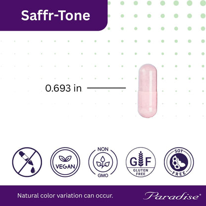 Paradise Herbs Saffr-Tone, Extracto de – Certificaciones: Vegano, Non-GMO, sin gluten y apto para dietas – Image 5
