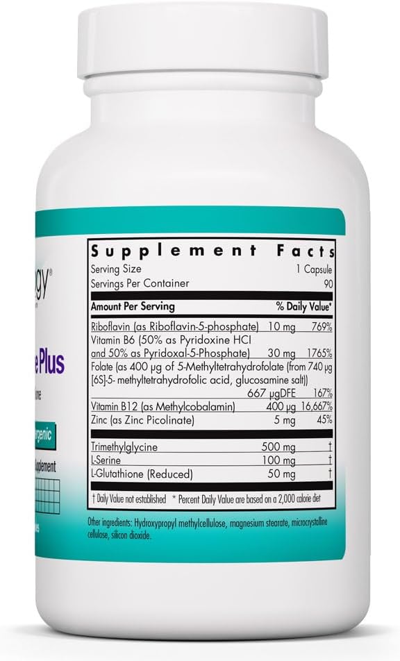 Nutricology Homocysteine Plus - 90 Cápsulas Vegetarianas