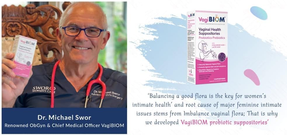 VagiBiom Óvulos Probióticos Pack de Viaje (2 unidades) – Equilibrio de la Flora Vaginal