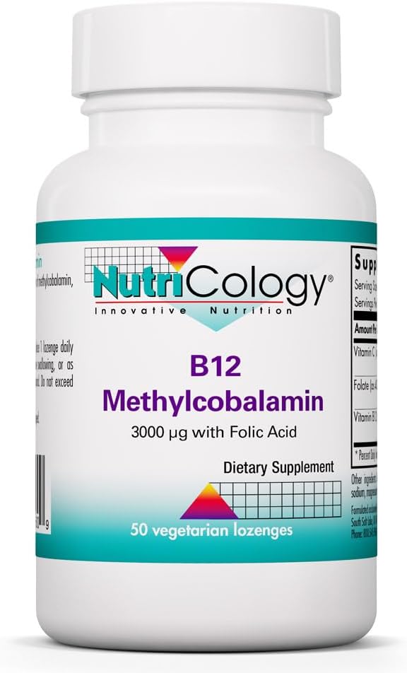 Allergy Research Group NutriCology B12 Methylcobalamin - 50 Tablets
