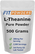 L-Theanine Powder 500g – L Theanine Supplement, Pure, Non-GMO, Vegan, Gluten-Free