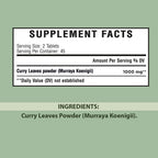 minature Tabletas de Hojas de Curry (Murraya koenigii) - 1000mg, 90 Comprimidos