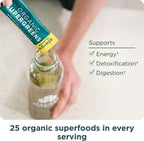 Ancient Nutrition SuperGreens Powder con Probióticos - Sabor Mango Orgánico - 16 Sticks