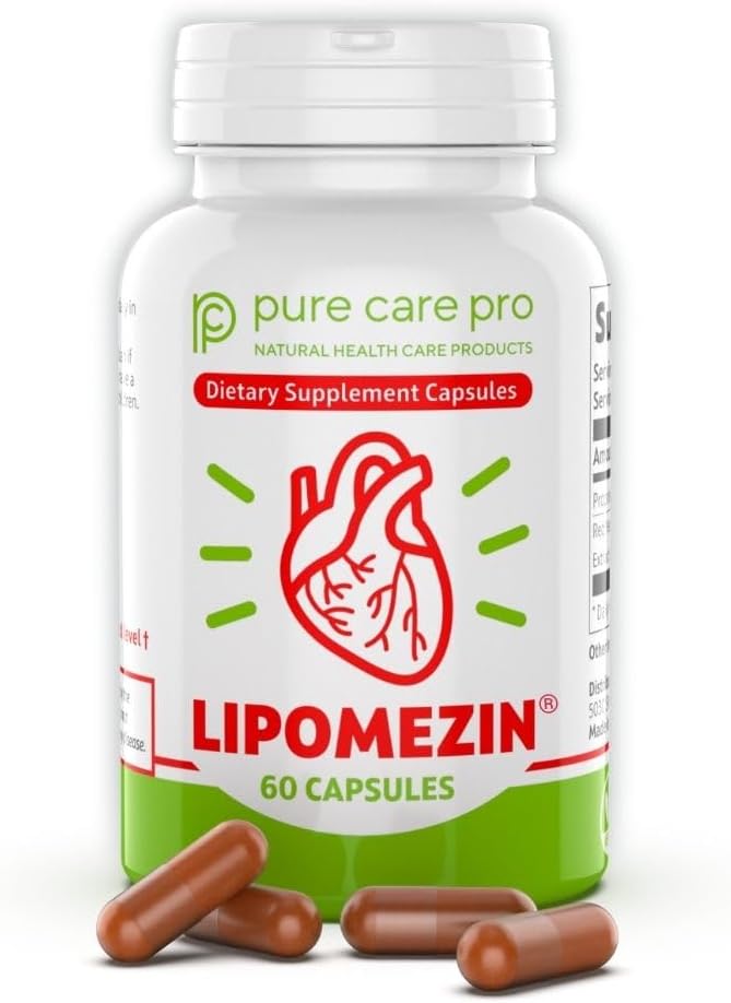 LIPOMEZIN Pure Care Pro Complejo Sinérgico para el Colesterol – 60 Cápsulas Vegetales