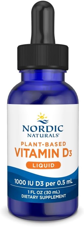 Nordic Naturals Vegan Vitamin D3 Liquid - 30 ml - 1000 IU - Vegan
