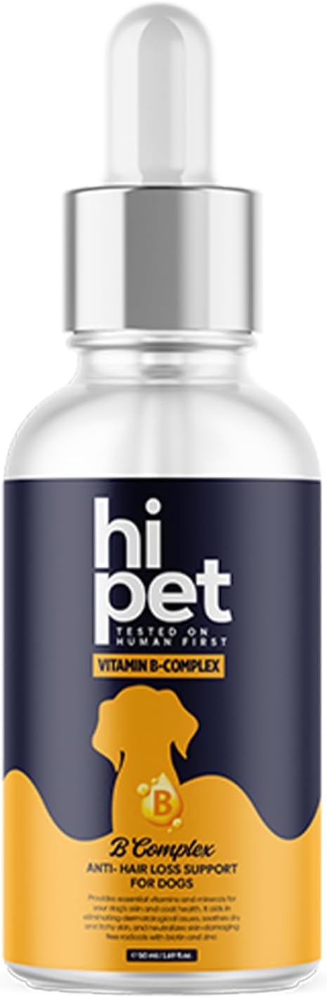 Complejo Vitamínico B para Perros, Apoya el Metabolismo y Aumenta los Niveles de Energía, 50 ml (Pack de 6)