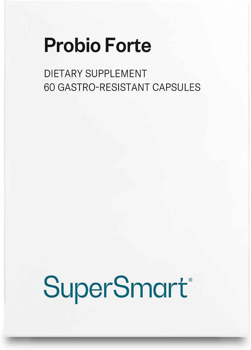 Supersmart Probio Forte 8 Billion CFU - Advanced Daily Probiotic - 60 Delayed Release Capsules