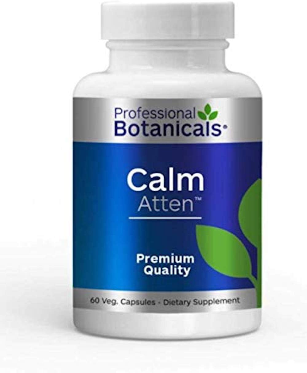 Professional Botanicals Calm Attention - Apoyo Natural para la Atención y el Estado de Ánimo, con Vitamina B6, Romero, Gotu Kola - 60 Cápsulas Veganas
