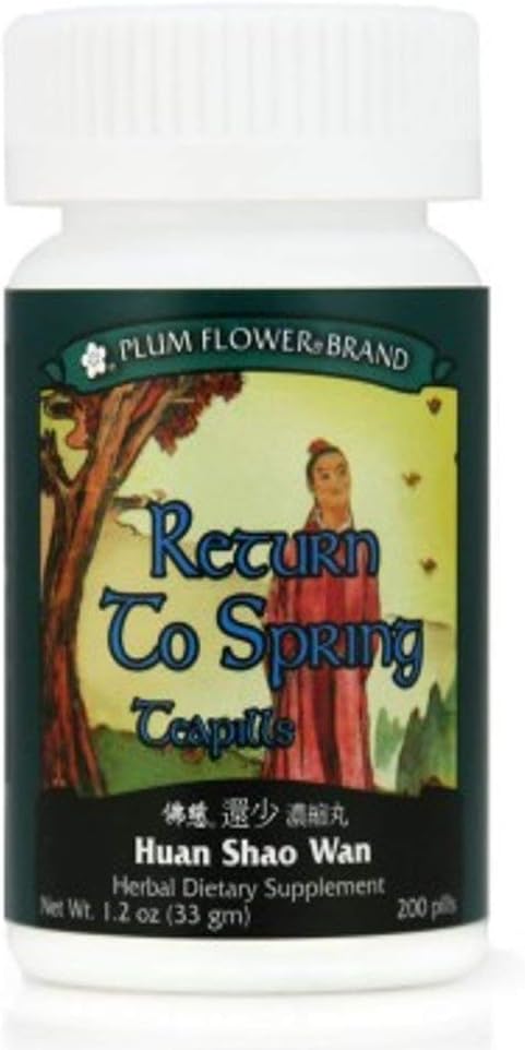 Return To Spring Teapills (Huan Shao Wan), 200 ct, Plum Flower
