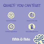 Fifth & Fido Remedio para la Tos en Perros - Gotas Naturales para Alivio de la Garganta