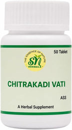 Chitrakadi Vati | Comprimidos Ayurvédicos Tradicionales | 50 Tabletas
