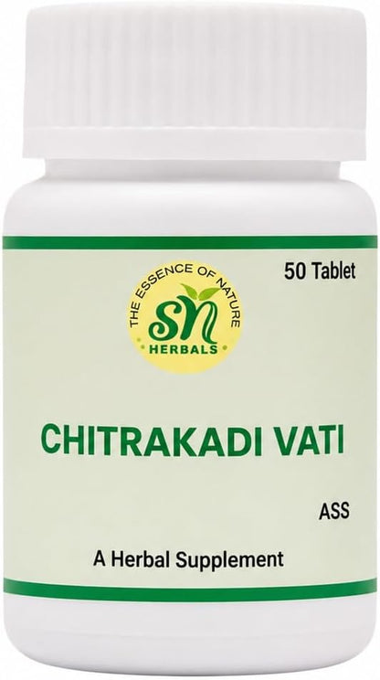 Chitrakadi Vati | Comprimidos Ayurvédicos Tradicionales | 50 Tabletas – Image 1