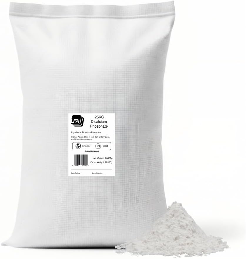 Fosfato Dicálcico Anhidro (DCP) en Polvo - 25 kg - Excipiente Alimentario y Antiaglomerante