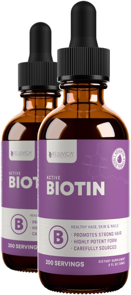 Rejuvica Health Active Biotin Líquido – 3 Pack