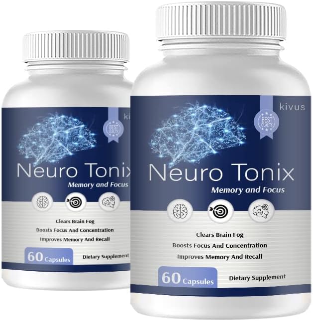 Neuro Tonix - Neuro Tonix Memoria y Concentración (2 Envases, 120 Cápsulas)