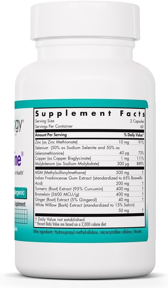 Nutricology Enzocaine - 120 Cápsulas - Complemento de Enzimas Proteolíticas