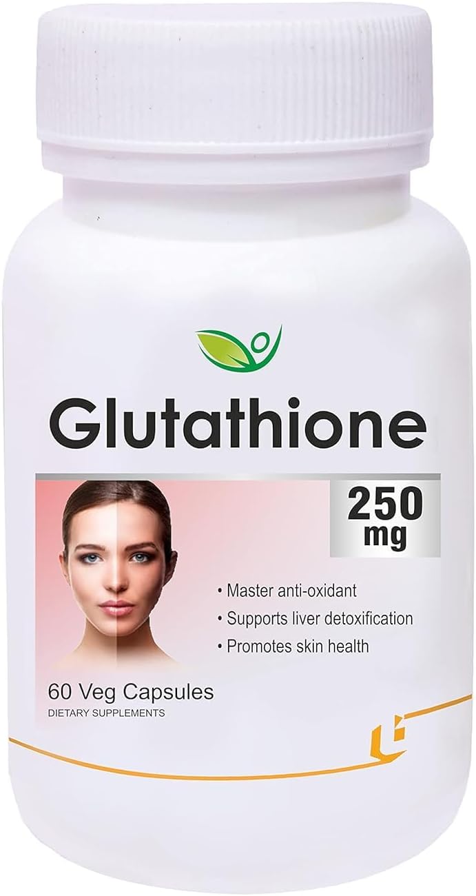 Glutatión 250mg, Pack de 2, Apoya la Salud de la Piel - 60 Cápsulas Vegetales