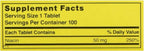 Nature's Blend Niacina 50 mg 100 Comprimidos