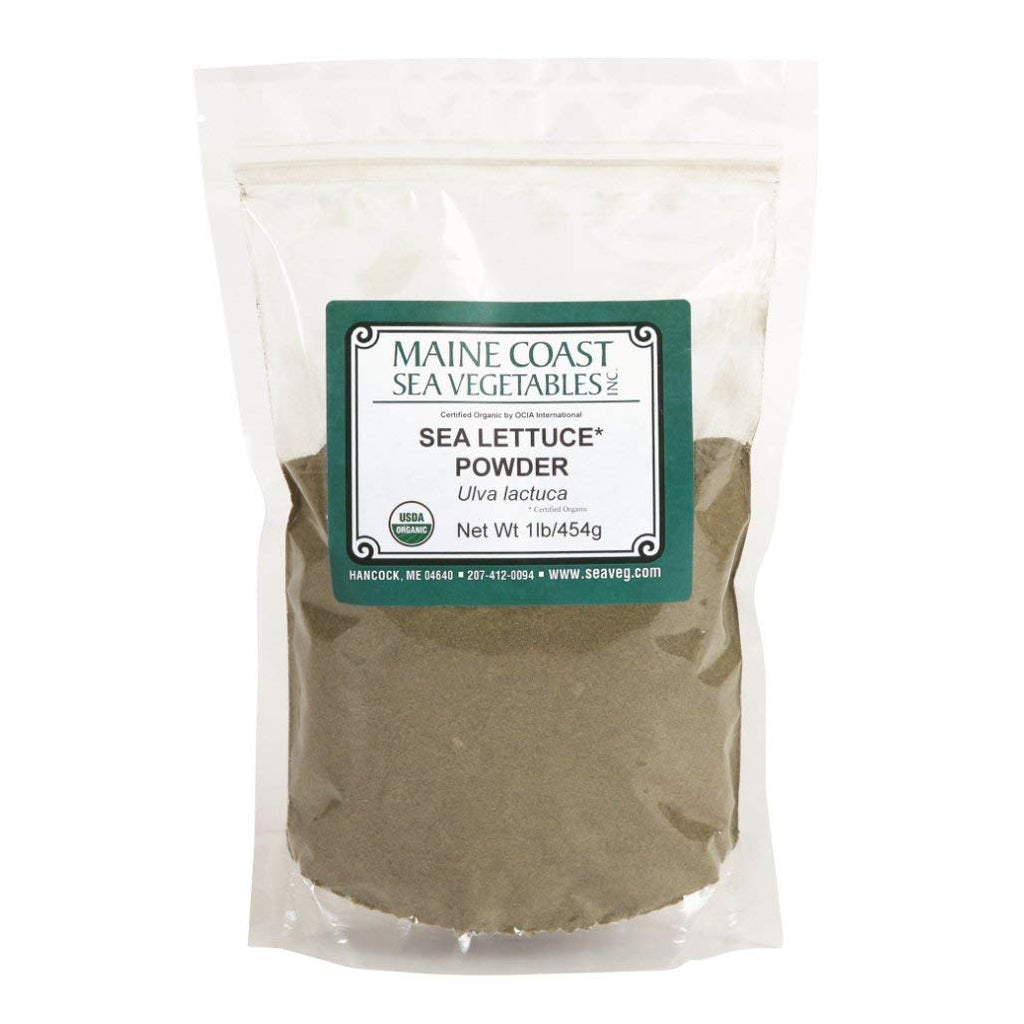 Polvo de Bladderwrack Orgánico - Alga Atlántica Salvaje - Maine Coast Sea Vegetables - 454g