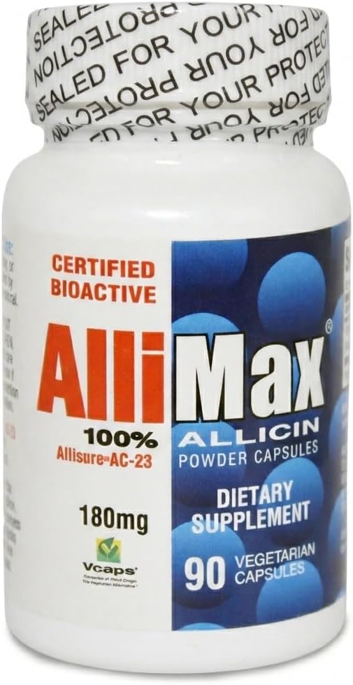 Allimax 180 mg 90 cápsulas vegetales - Complemento alimenticio de ajo