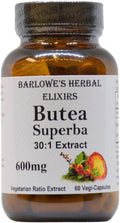 Barlowe's Herbal Elixirs Butea Superba Extract 30:1 - 600 mg por cápsula - 60 cápsulas veganas