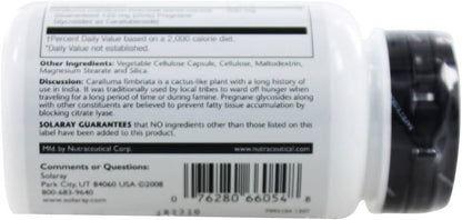 SOLARAY Extracto de Caralluma Aerial 500 mg, 30 Cápsulas Vegetales – Image 2