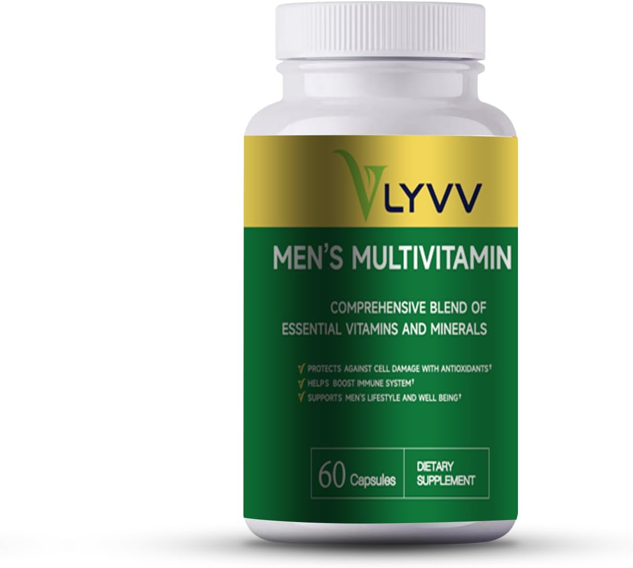 Lyvv Multivitamínico para Hombres, Fórmula Completa, 60 Cápsulas