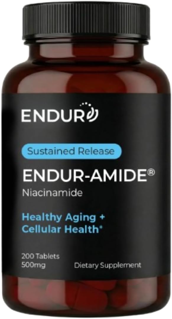 Endur-Amide SR Niacinamida 500 mg - 200 Comprimidos de Liberación Sostenida