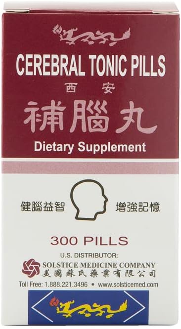 Solstice Medicine Company Yu Lam Brand Cerebral Tonic Pills, 300 comprimidos