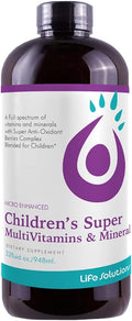 Multivitamínico y Minerales Líquido para Niños - Life Solutions (946 ml)