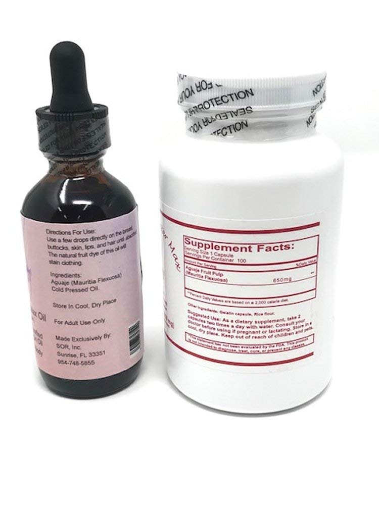 Kit Curve Booster Max de Aguaje - Cápsulas y Aceite para Curvas Naturales