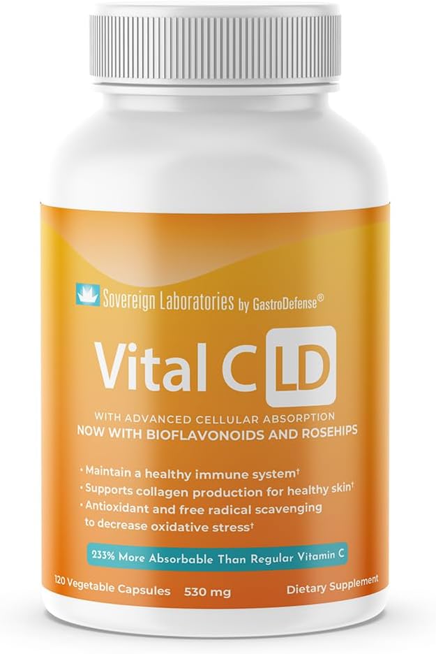 Vital C-LD - Vitamina C Liposomal - 530mg Cápsulas - 120 Unidades