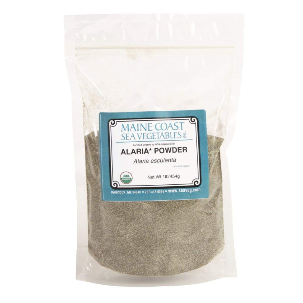 Polvo de Bladderwrack Orgánico - Alga Atlántica Salvaje - Maine Coast Sea Vegetables - 454g