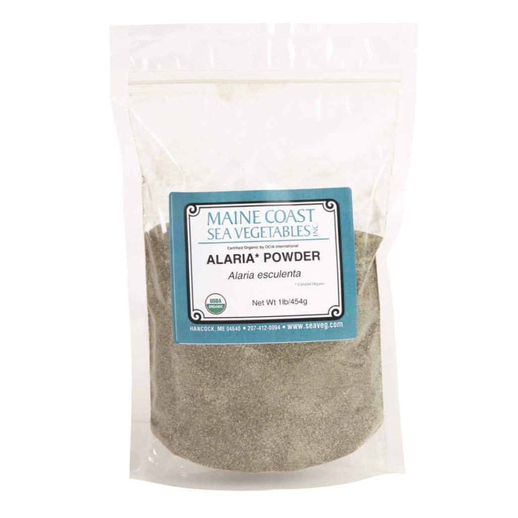 Polvo de Bladderwrack Orgánico - Alga Atlántica Salvaje - Maine Coast Sea Vegetables - 454g