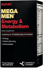 GNC Mega Men Energy & Metabolism Multivitamínico – 180 Comprimidos