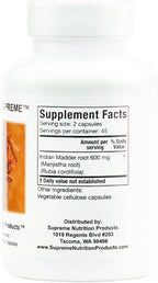 Supreme Nutrition Manjistha Supreme, 90 Pure Indian Madder Root Vegetarian Capsules
