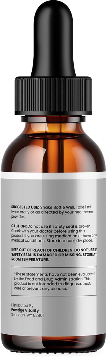 Glyco Fortin Drops - Fórmula saludable - Gotas de complemento alimenticio - Extra fuerte - Pack de 3 (3 meses de suministro)