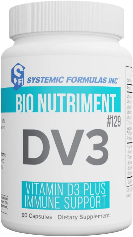 Systemic Formulas DV3 BioNutriment Vitamina D3 + K2 con Soporte Inmune