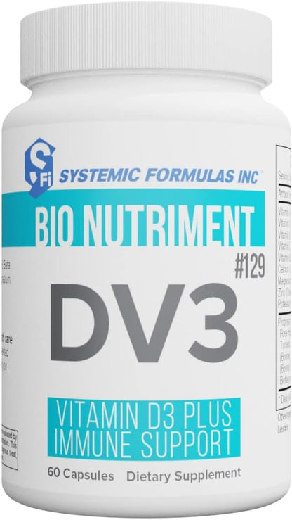 Systemic Formulas DV3 BioNutriment Vitamina D3 + K2 con Soporte Inmune – Image 1
