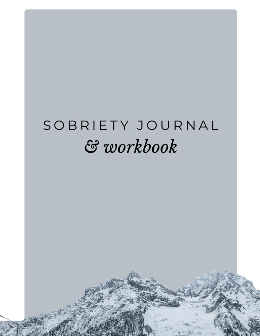 Prompts de diario de sobriedad, cuaderno de trabajo de recuperación inteligente con ejercicios CBT guiados - 21,6x27,9 cm, 120 páginas: Cuaderno de trabajo de sobriedad para hombres y mujeres