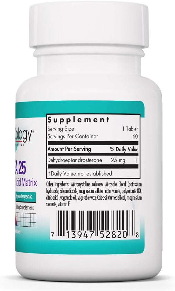 NutriCology DHEA 25 mg - 60 Comprimidos Micronizados