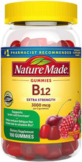 Nature Made Vitamina B12 Gominolas Extra Strength 3000 mcg por 2 gominolas (160 unidades)