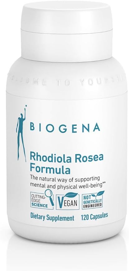 BIOGENA Rhodiola Rosea Formula - Apoyo natural para cuerpo y mente
