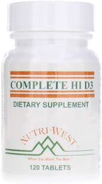 Nutri-West Hi D3 – 120 comprimidos de vitamina D3 5000 UI