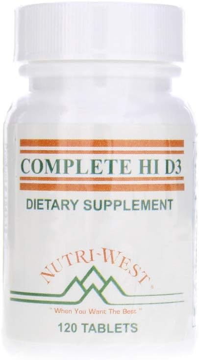 Nutri-West Hi D3 – 120 comprimidos de vitamina D3 5000 UI