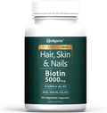 Wellgenix Purvana MAX - Biotin 5000mcg with MSM and B-Complex - 90 Vegan Capsules