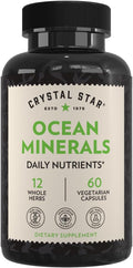 Crystal Star Ocean Minerals - Marine Mineral Supplement, 60 Capsules